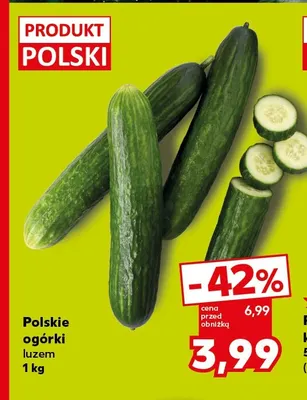 Ogórki polskie promocja w Kaufland