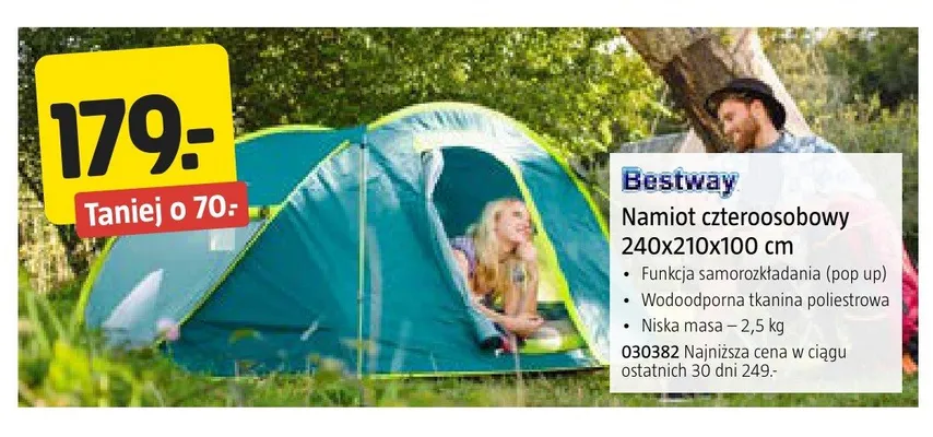Namiot czteroosobowy Bestway promocja w Jula