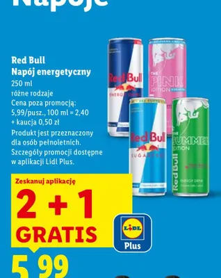Napój energetyczny promocja w Lidl
