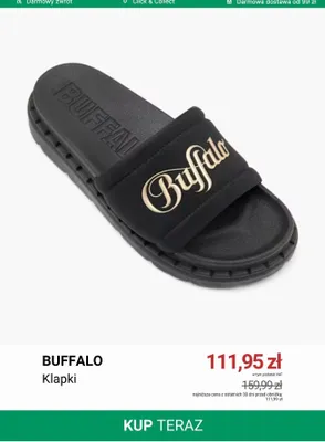 Klapki Buffalo promocja w Deichmann