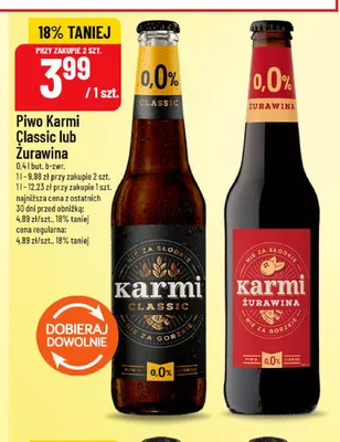 Piwo bezalkoholowe Karmi Classic promocja w POLOmarket