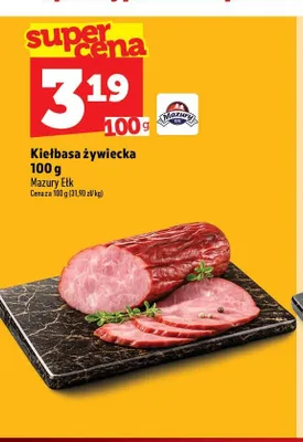 Kiełbasa żywiecka Mazury Ełk promocja w TOPAZ