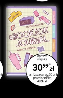 Książka Booktok Journal Back to school Agata Gładysz promocja w Empik