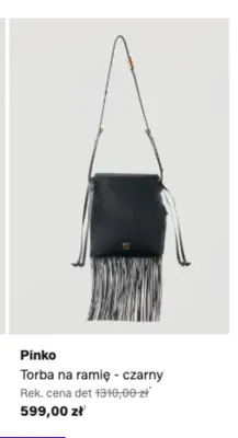 Torba na ramię Pinko czarna promocja w Lounge by Zalando