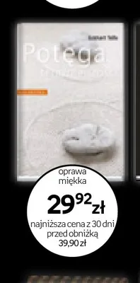 Książka Potęga teraźniejszości Eckhart Tolle promocja w Empik