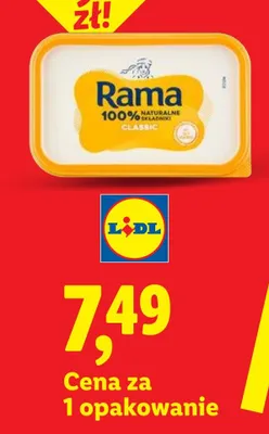 Margaryna Rama Classic promocja w Lidl