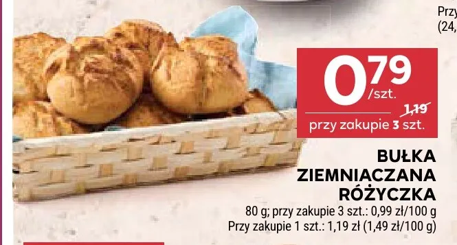 Bułka ziemniaczana Różyczka promocja w Stokrotka