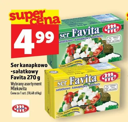Ser kanapkowo-sałatkowy Favita promocja w TOPAZ