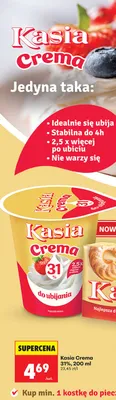 Śmietanka Kasia Crema do ubijania 31% promocja w Biedronka