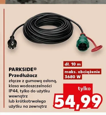 Przedłużacz PARKSIDE promocja w Kaufland