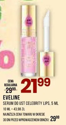 Serum do ust Celebrity Lips promocja w Drogerie Natura