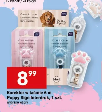 Korektor w taśmie 6 m Puppy Sign Interdruk promocja w Twój Market