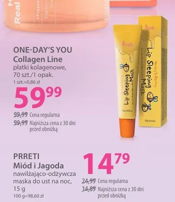 Maska do ust na noc PRRETI Miód i Jagoda nawilżająco-odżywcza promocja w Hebe