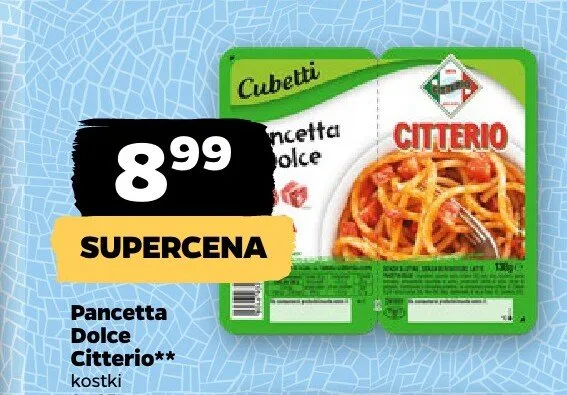 Pancetta Dolce Citterio 2-pak promocja w Netto