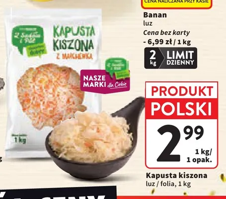 Kapusta kiszona luz promocja w Intermarche