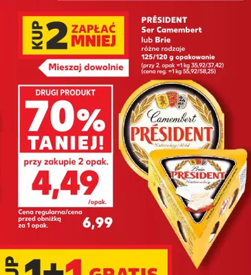 Ser Camembert naturalny Président promocja w Kaufland