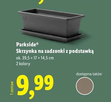 Skrzynka na sadzonki z podstawką promocja w Lidl