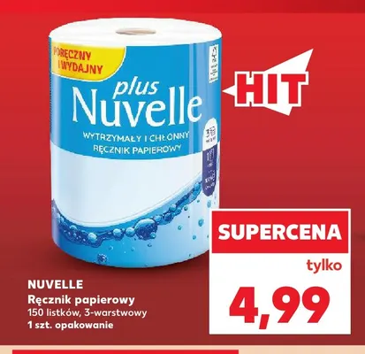 Ręcznik papierowy 3-warstwowy Nuvelle promocja w Kaufland