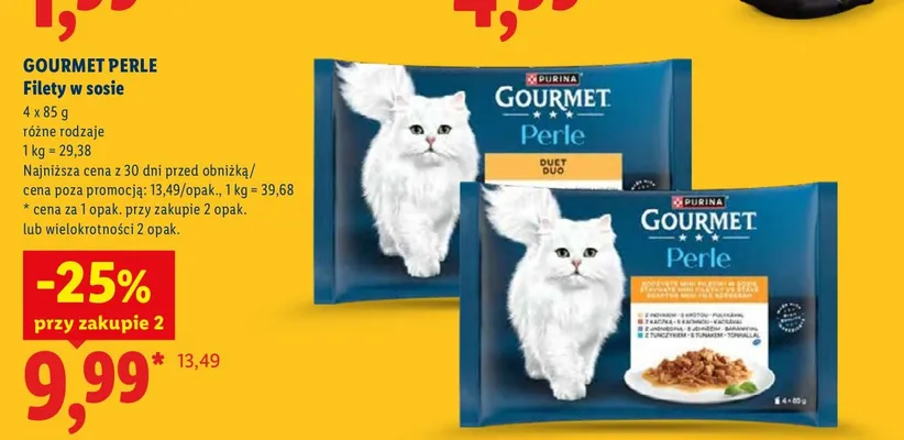Filety w sosie Gourmet Perle 4-pak promocja w Lidl