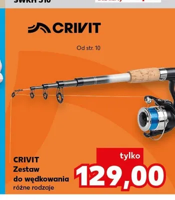 Zestaw do wędkowania Crivit promocja w Kaufland