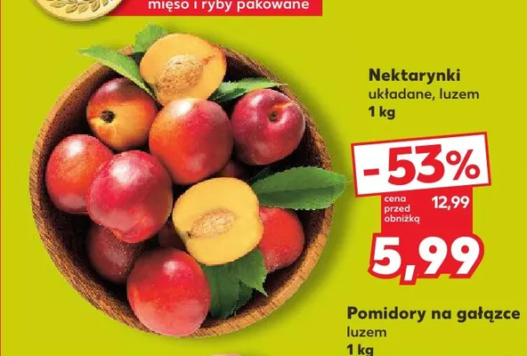 Nektarynki promocja w Kaufland