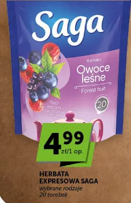 Herbata ekspresowa owoce leśne promocja w Groszek