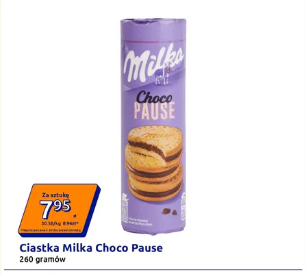 Ciastka Milka Choco Pause promocja w Action