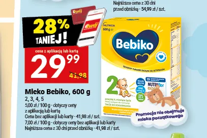 Mleko modyfikowane Bebiko 3 promocja w Twój Market