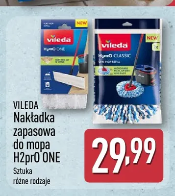Nakładka zapasowa do mopa H2prO ONE Vileda promocja w Aldi