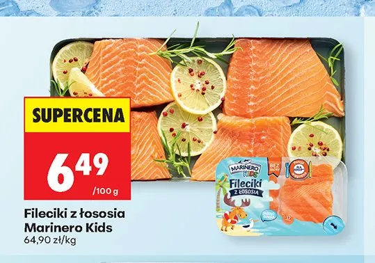 Fileciki z łososia Marinero Kids promocja w Biedronka