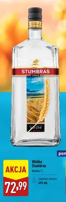 Wódka Stumbras promocja w Aldi