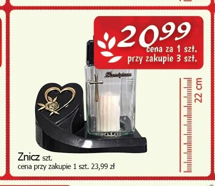 Znicz 22 cm promocja w CEZAR Delikatesy