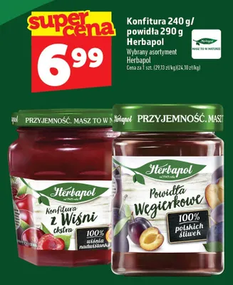 Konfitura z wiśni Herbapol promocja w TOPAZ