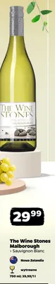Wino The Wine Stones Malborough Sauvignon Blanc wytrawne nowozelandzkie promocja w Netto