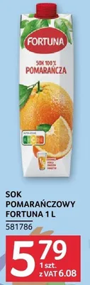 Sok pomarańczowy Fortuna 1 l promocja w Selgros
