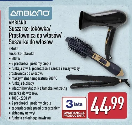 Suszarko-lokówka Ambiano promocja w Aldi