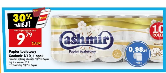Papier toaletowy Cashmir promocja w Twój Market
