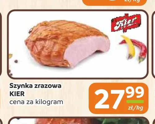 Szynka zrazowa Kier promocja w Społem Częstochowa