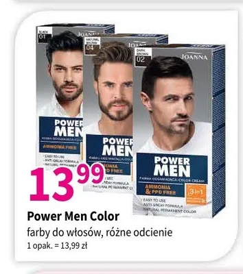 Farba do włosów Joanna Power Men Color promocja w Drogerie Polskie