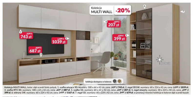 Regał 1D Multi Wall promocja w Salony Agata