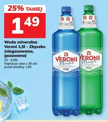 Woda mineralna niegazowana Veroni Zbyszko promocja w Hitpol