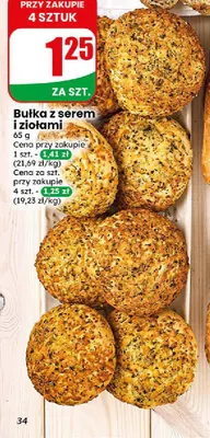 Bułka z serem i ziołami promocja w Dino