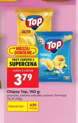 Chipsy Top solone promocja w Biedronka