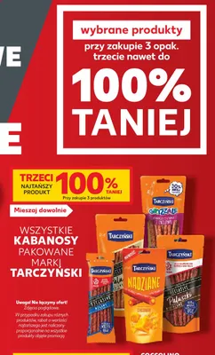 Kabanosy wołowe Tarczyński Exclusive promocja w Kaufland