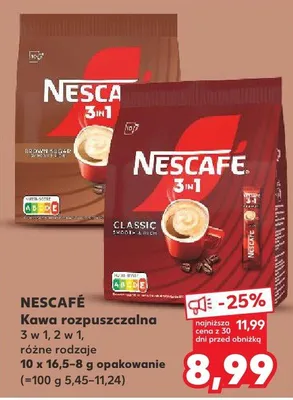 Kawa rozpuszczalna 3 w 1, 2 w 1 różne rodzaje promocja w Kaufland