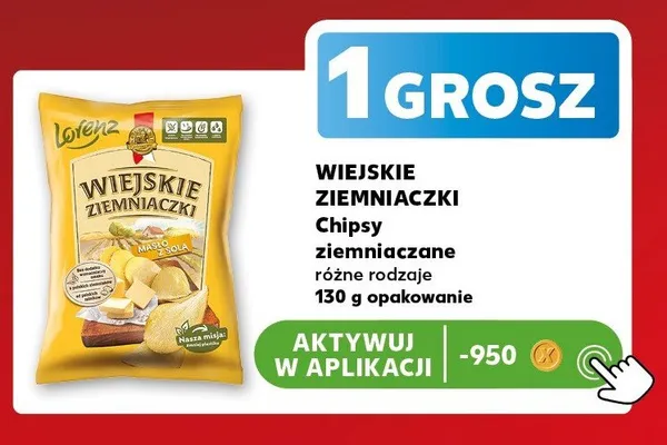 Chipsy ziemniaczane WIEJSKIE ZIEMNIACZKI promocja w Kaufland