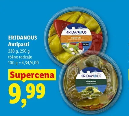 Antipasti Eridanous Pepper Mix promocja w Lidl