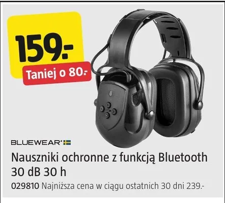 Nauszniki ochronne z funkcją Bluetooth 30dB 30h promocja w Jula