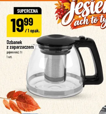 Dzbanek z zaparzaczem 1 l promocja w POLOmarket