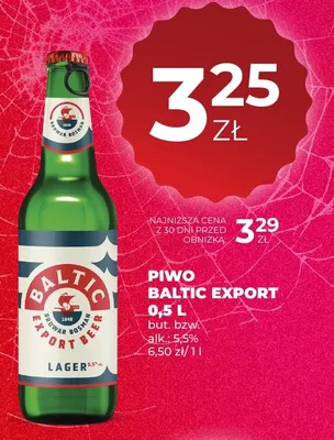 Piwo Baltic Export promocja w Duży Ben